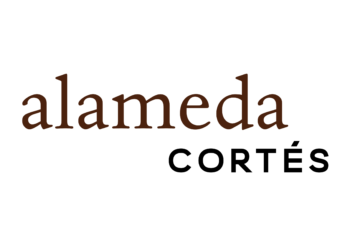 logo alameda corte¦üs marron e preto logo alameda corte¦üs marron e preto